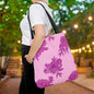 Bubblegum Bloom Peonies Canvas Tote Bag