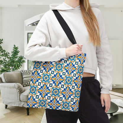 Talavera Sunburst Canvas Tote Bag