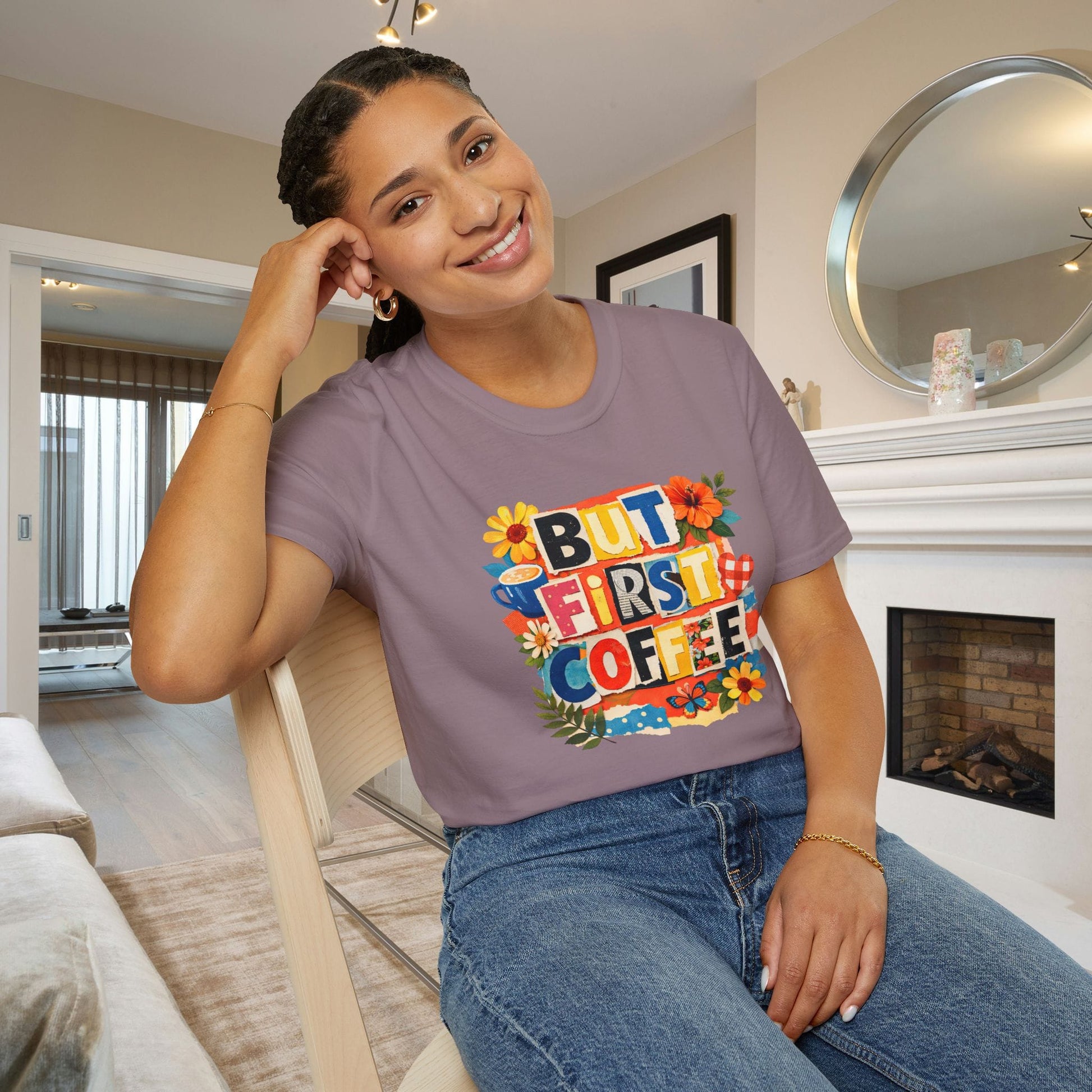 But First Coffee Adult T-shirt