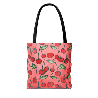 Cherry Bombshell Canvas Tote Bag
