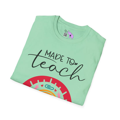 Made to Teach Rainbow Adult T-shirt