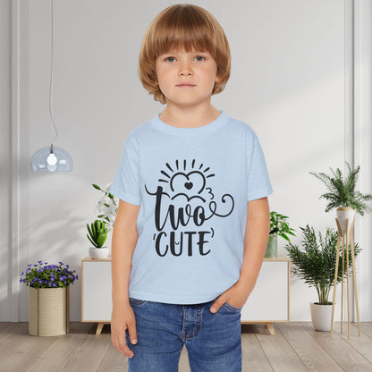 Two Cute Heavy Cotton™ Toddler T-shirt