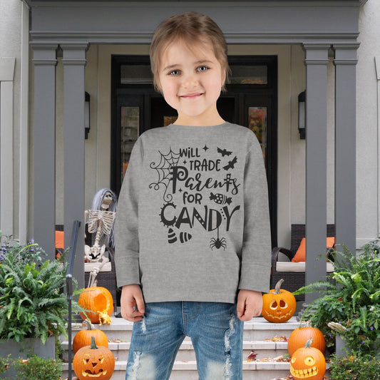 Will Trade Parents For Candy Toddler Long Sleeve Tee