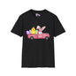 Easter Chick & Eggs In Vintage Truck Adult T-shirt