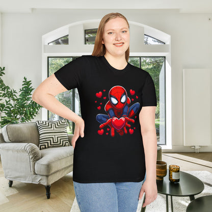 Valentines Spiderman Adult Unisex Tshirt