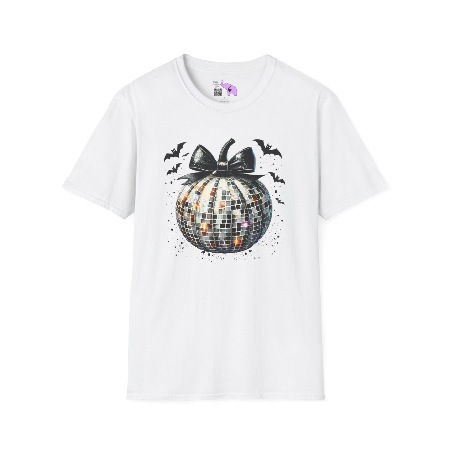 Silver Disco Pumpkin Adult T-shirt