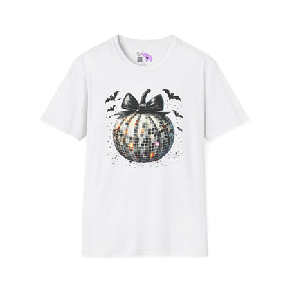 Silver Disco Pumpkin Adult T-shirt