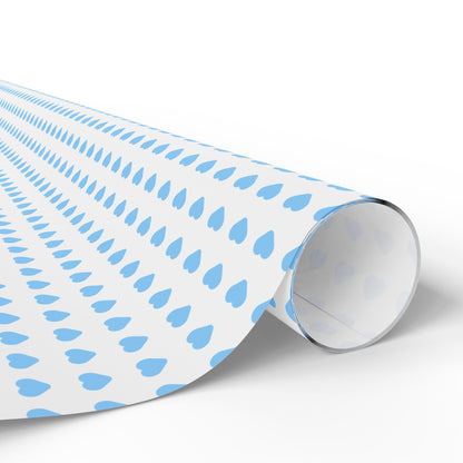Powder Blue Sweethearts Wrapping Paper