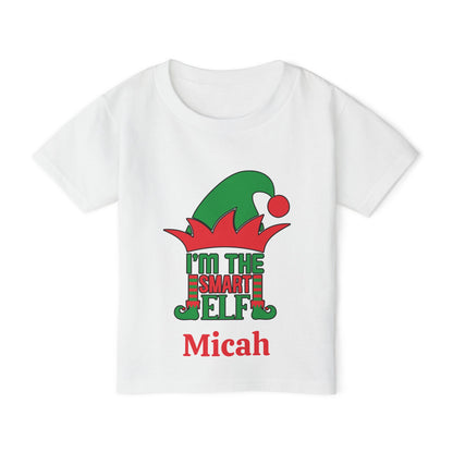 I'm The Smart Elf Personalized Heavy Cotton™ Toddler T-shirt