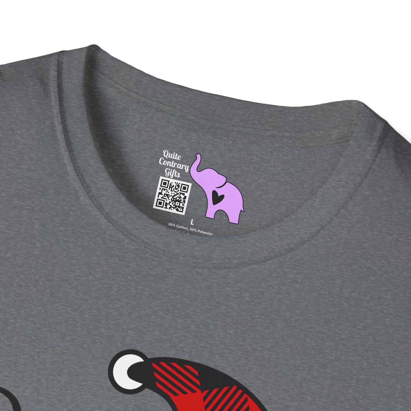 Deck the Halls Plaid Gnome Adult T-shirt