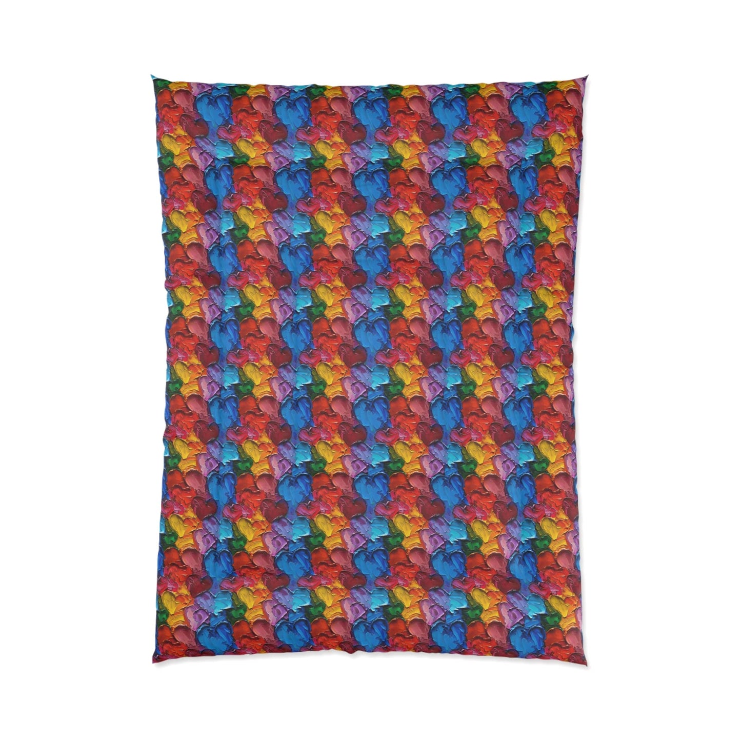 Palette Knife Hearts Comforter