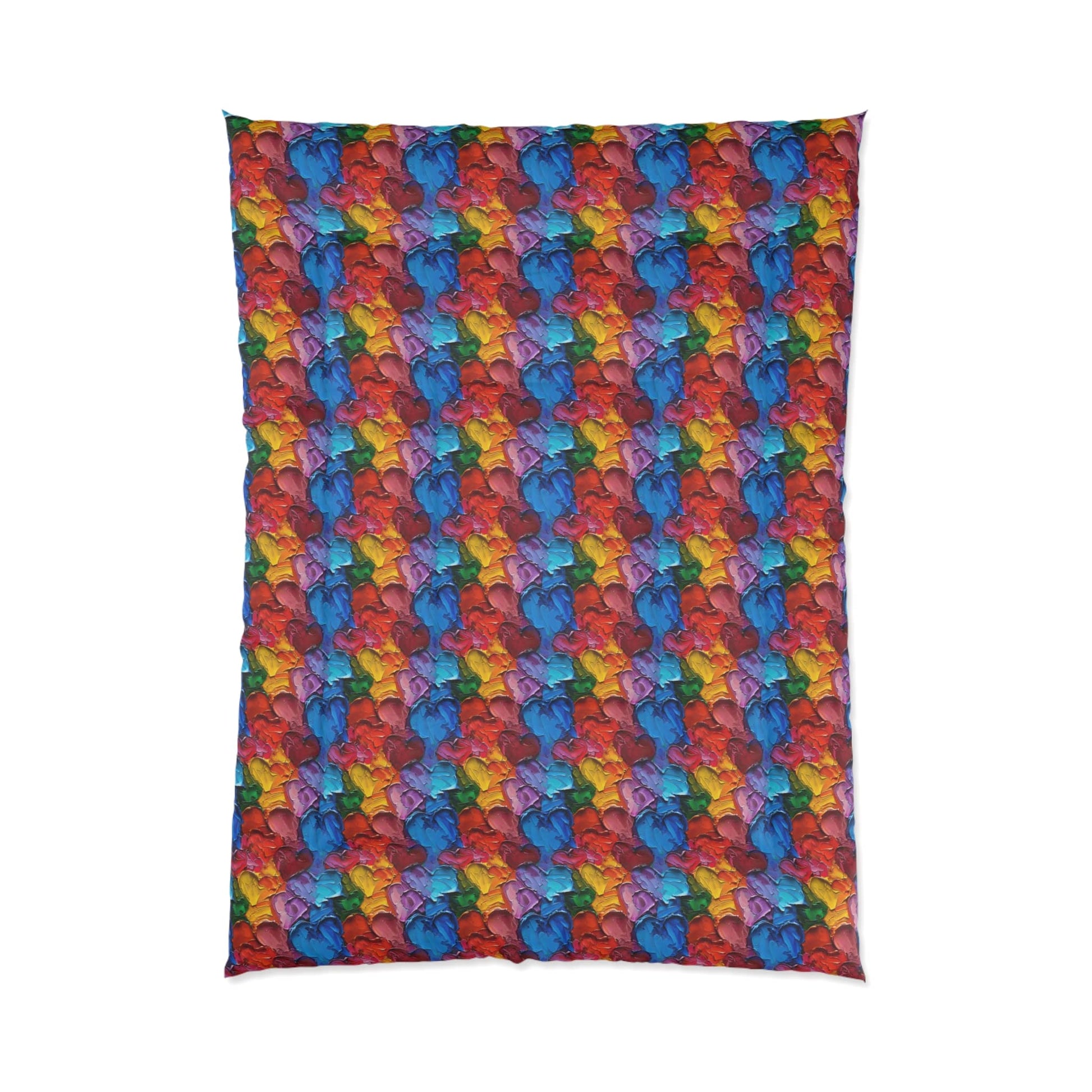 Palette Knife Hearts Comforter