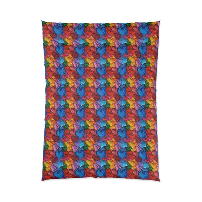 Palette Knife Hearts Comforter