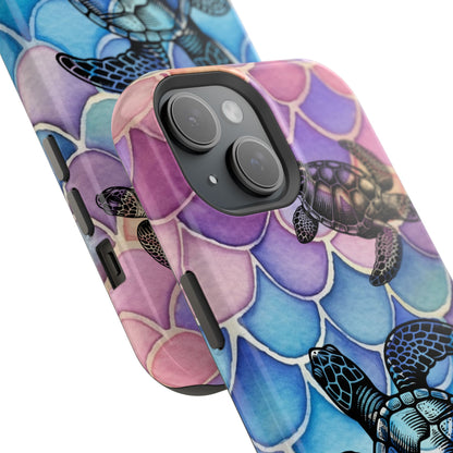 Sea Turtle Silhouette MagSafe® Compatible Tough Case for iPhone