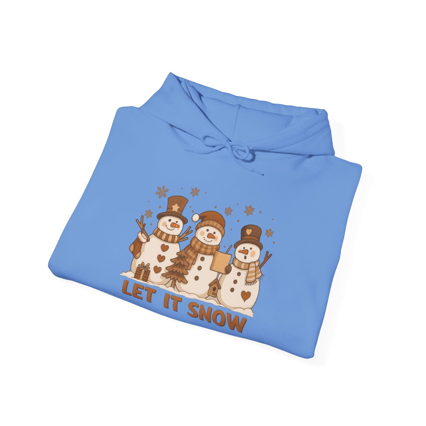Let It Snow (Snowmen Trio) Adult Heavy Blend™ Hoodie