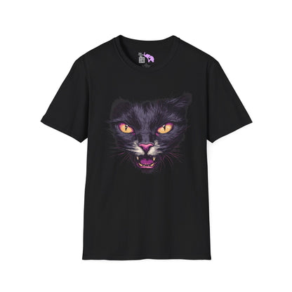 Black Cat Face T-shirt