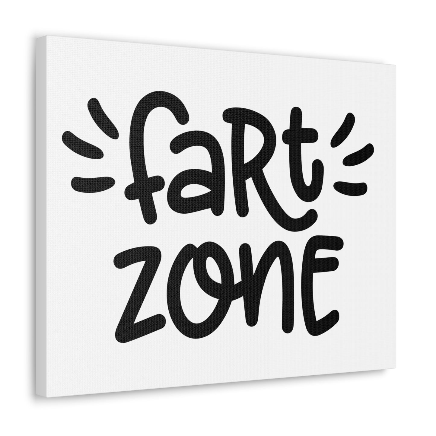 Fart Zone Canvas Horizontal Wraps w/o Frame