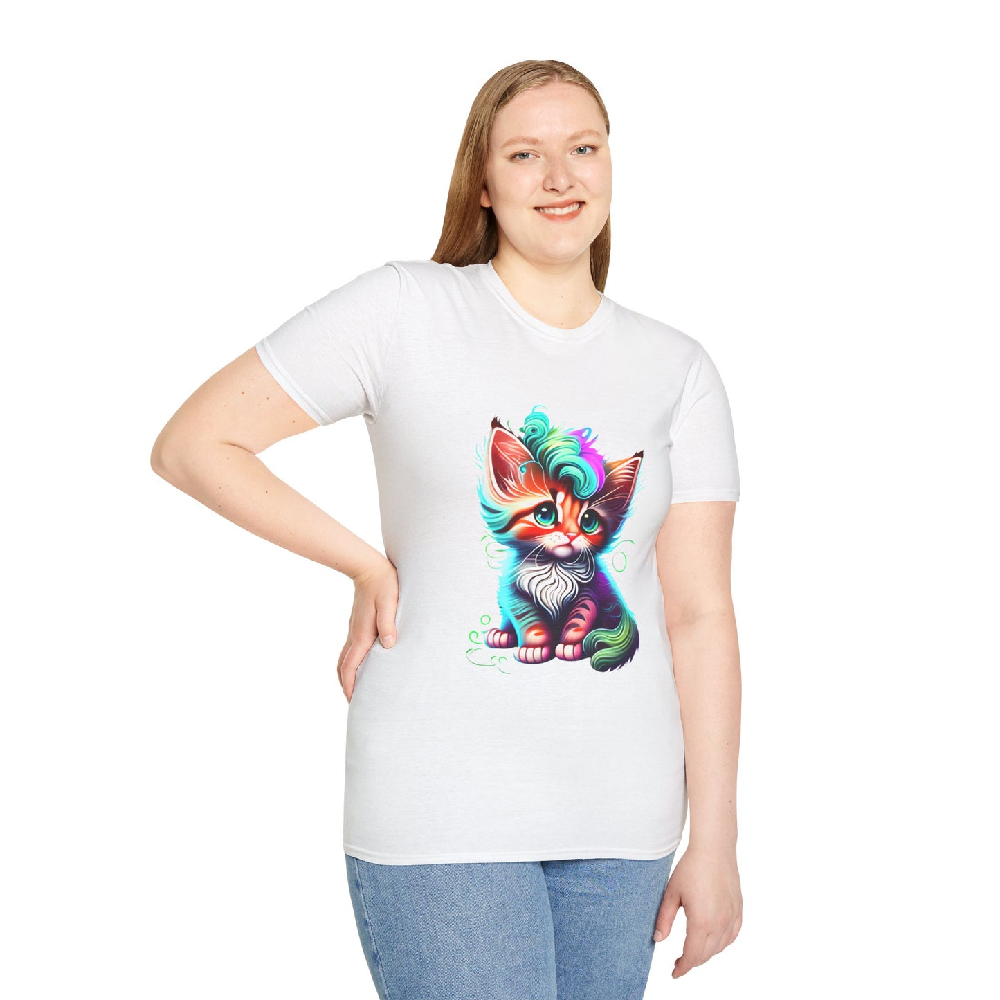 Cute Colorful Kitten 2 T-shirt