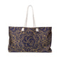 Golden Midnight Radiance Mandala Weekender Bag