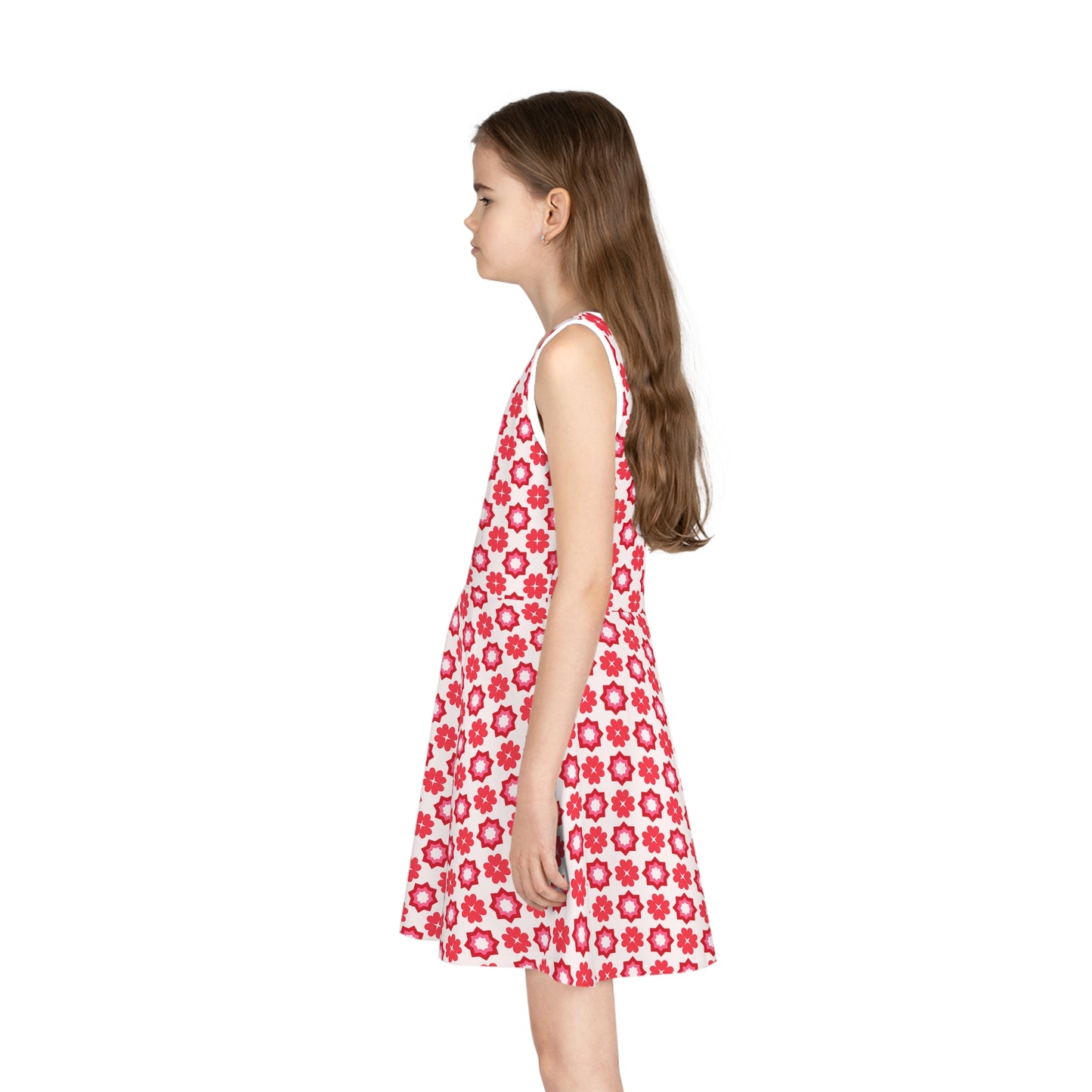 Scarlet Star Garden Girls' Sleeveless Sundress