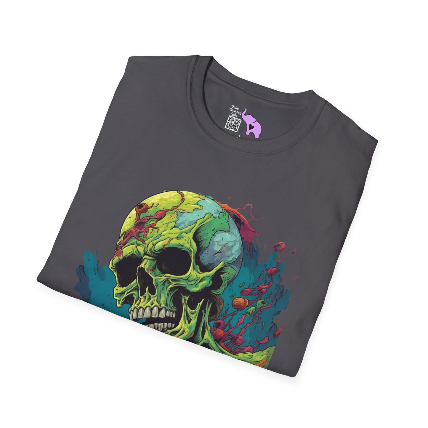 Surreal Skullscape Adult T-shirt