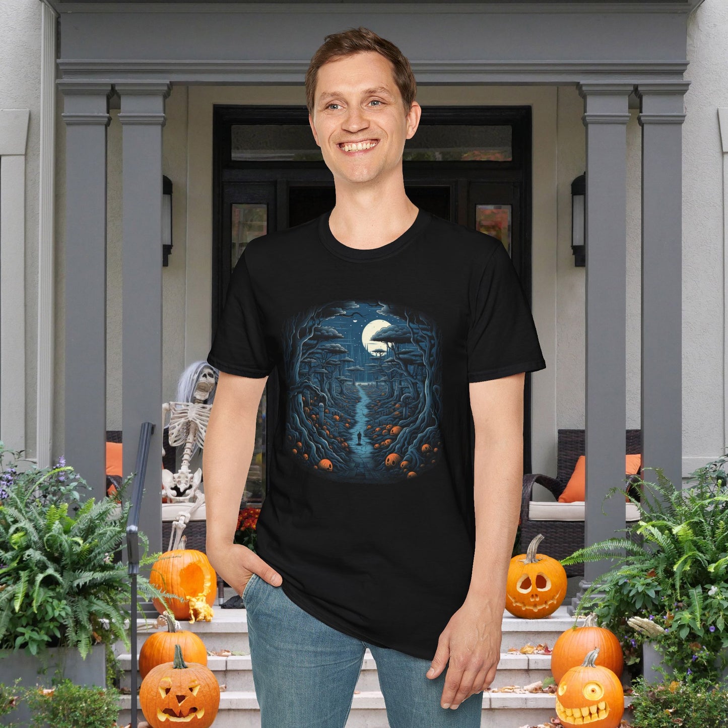 Creepy Cemetery 11 Adult T-shirt