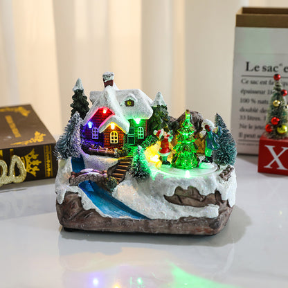 Christmas Village Rotating Light-Up Musical Sets