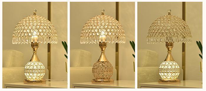 Beautifully Crafted Crystal Table Lamp