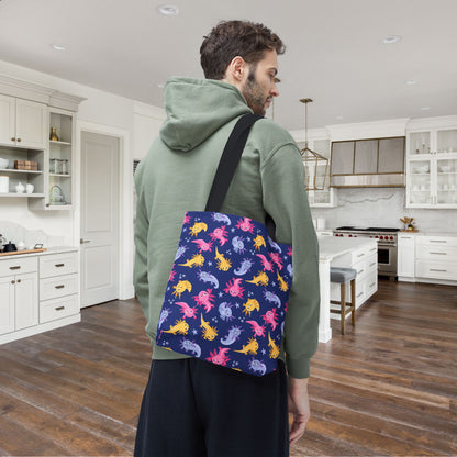 Axolotl Lagoon Canvas Tote Bag