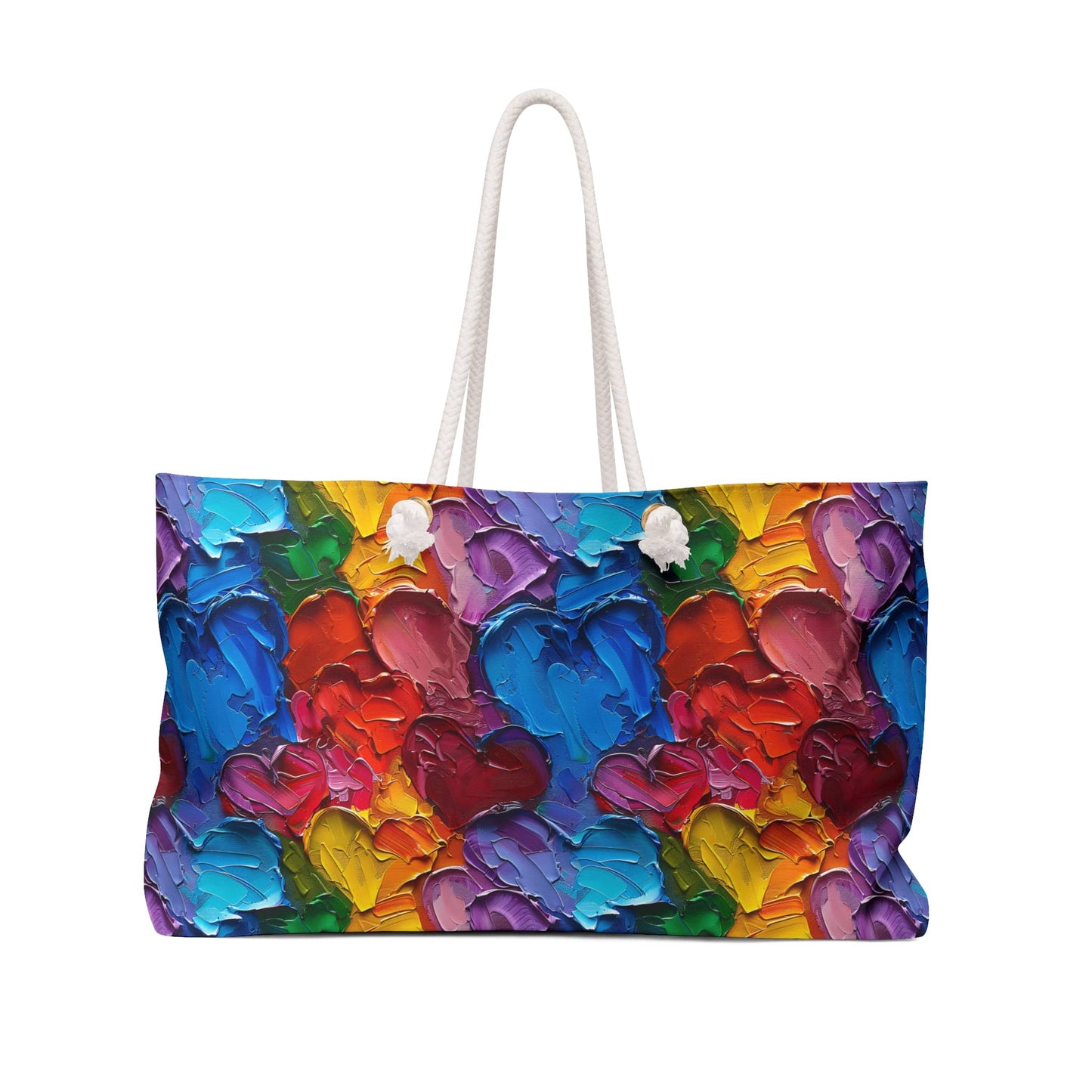 Palette Knife Hearts Weekender Bag