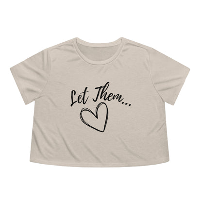 Let Them Women's Flowy Cropped Tee