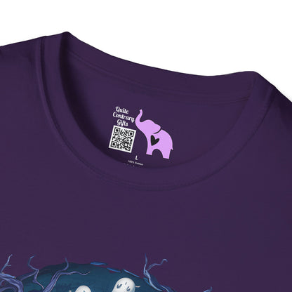 Halloween Stitch w/Ghosts and Witch Adult T-shirt