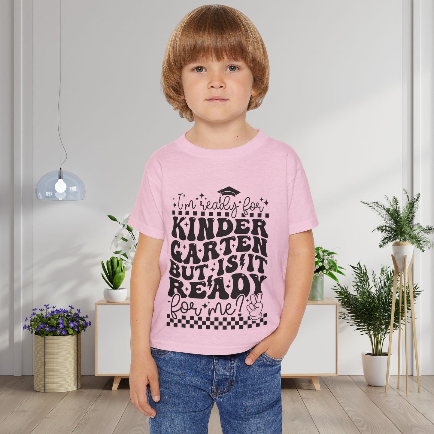 I'm Ready for Kindergarten But Is It Ready For Me Heavy Cotton™ Toddler T-shirt