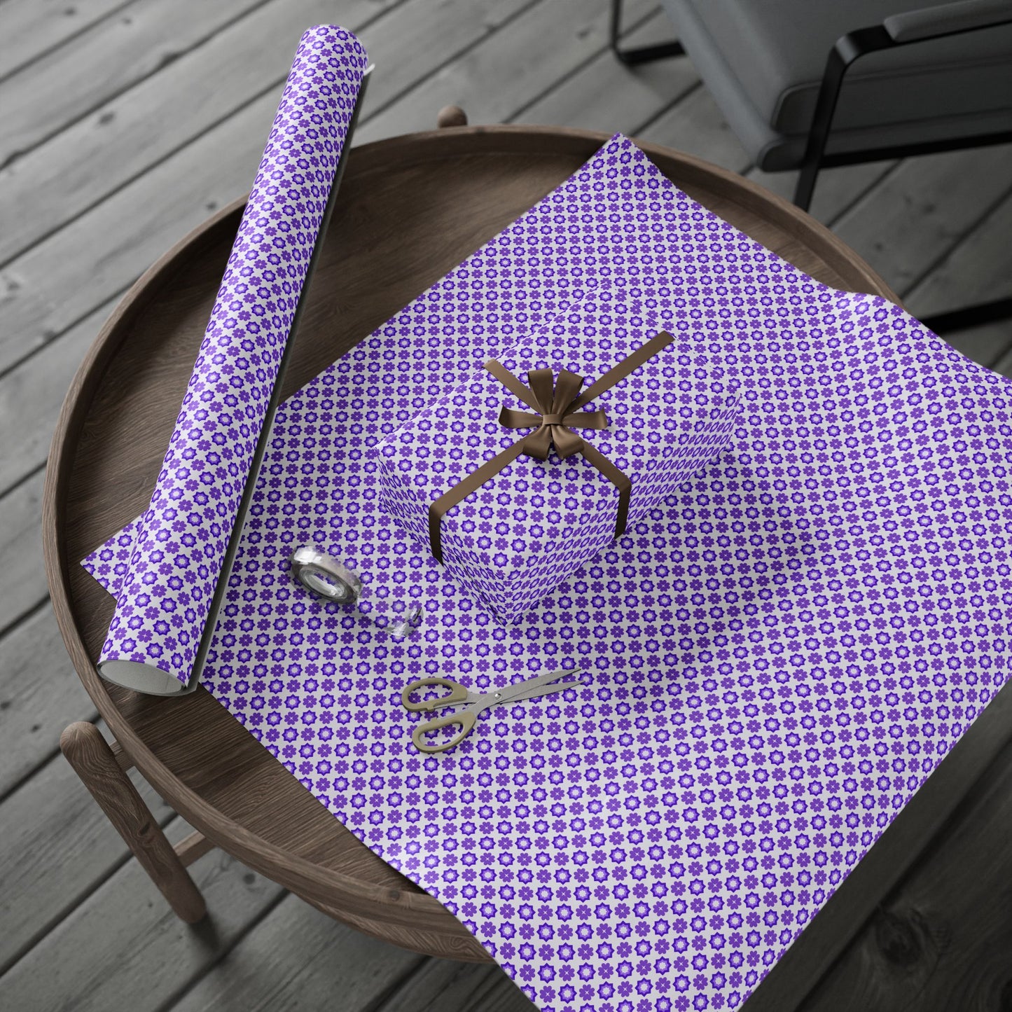Purple Prism Garden Wrapping Paper