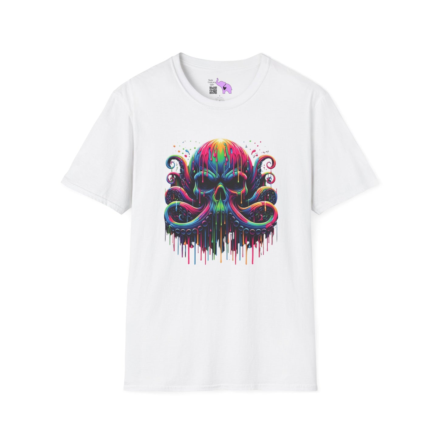 Colorful Skeleton Octopus Adult T-shirt