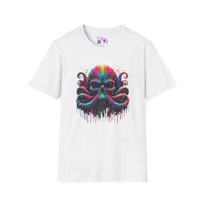 Colorful Skeleton Octopus Adult T-shirt
