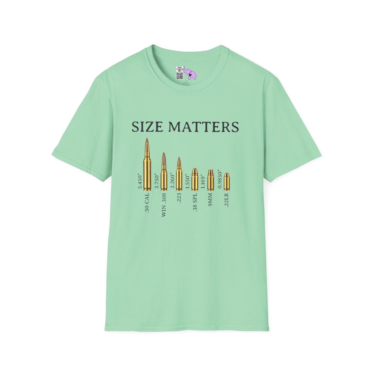 Size Matters (Ammo) Adult T-shirt