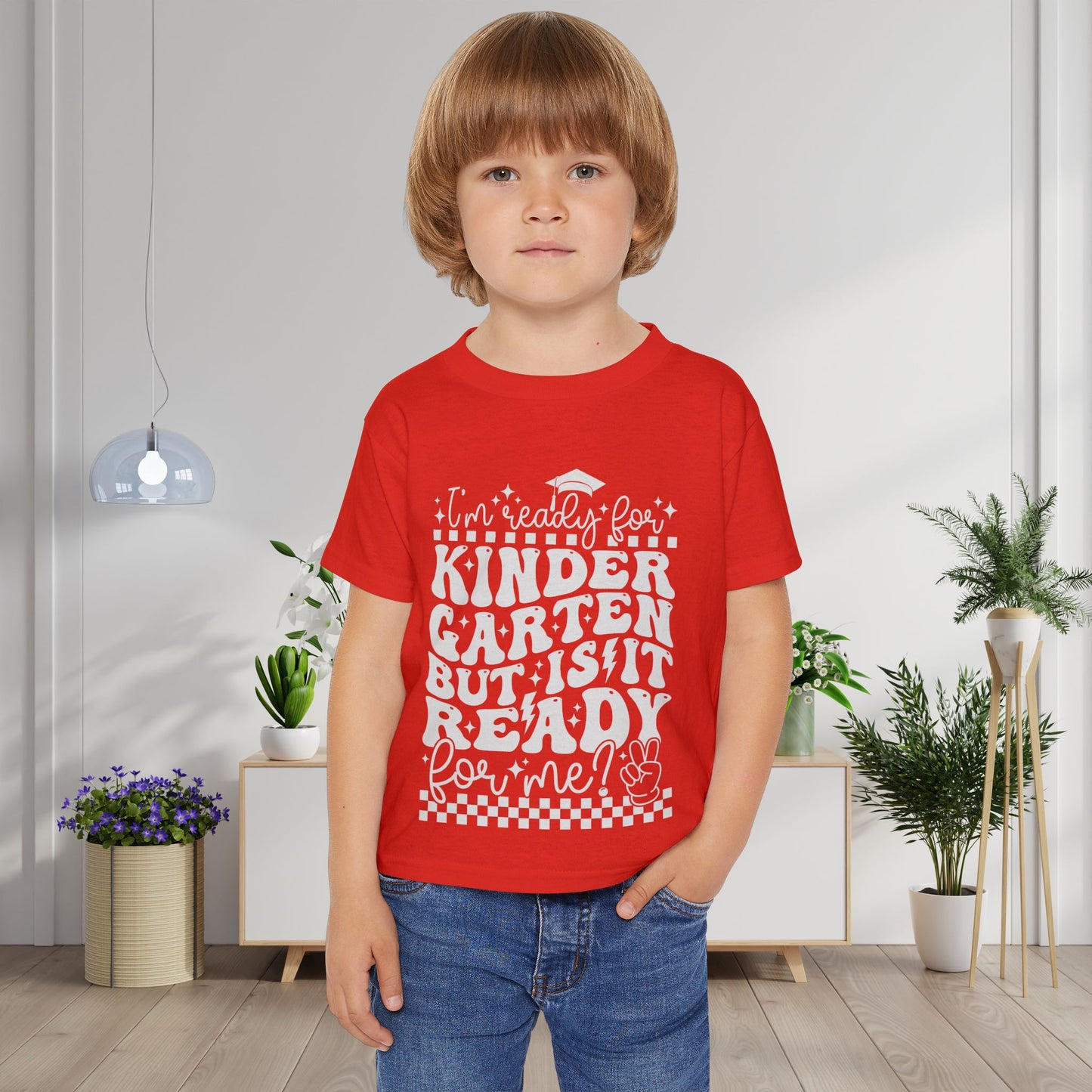 I'm Ready for Kindergarten But Is It Ready For Me Heavy Cotton™ Toddler T-shirt