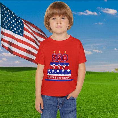 Happy Birthday USA Heavy Cotton™ Toddler T-shirt