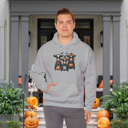 Trick or Treating Cows Heavy Blend™ Hooded Sweatshirt