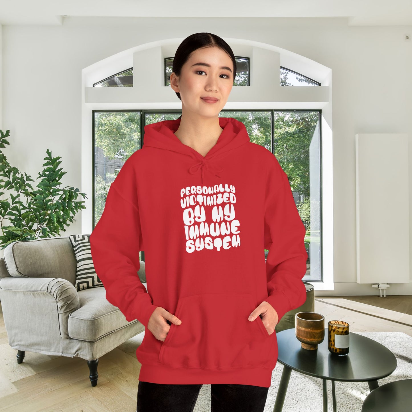 Personally Victimized By My Immune System Heavy Blend™ Hooded Sweatshirt