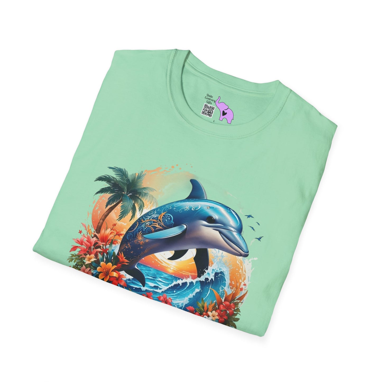 Tropical Dolphin Adult T-shirt