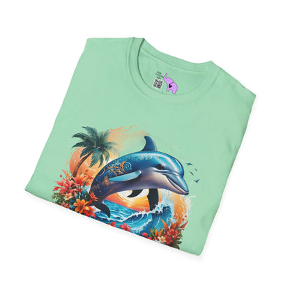 Tropical Dolphin Adult T-shirt