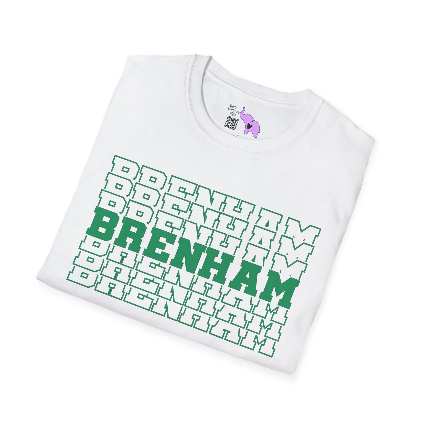 Brenham (Stacked) Adult T-shirt