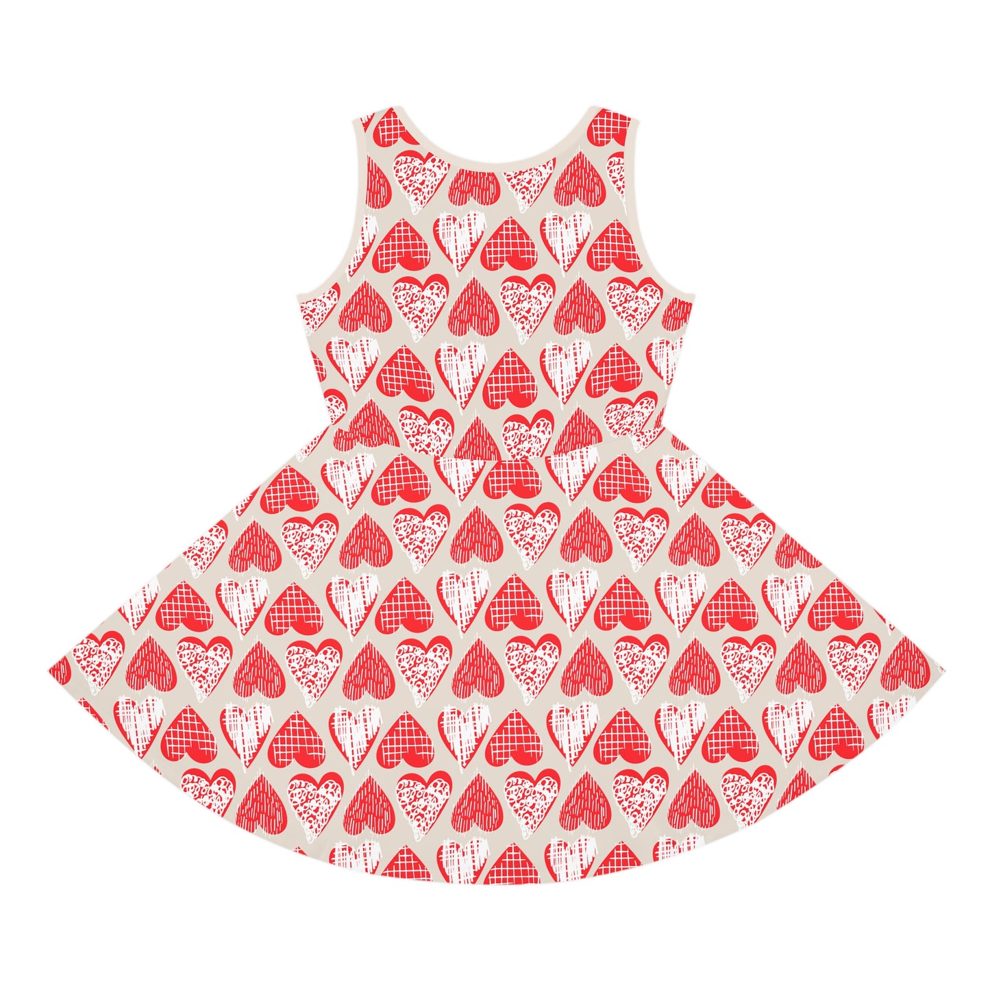 Doodle Hearts Girls' Sleeveless Sundress