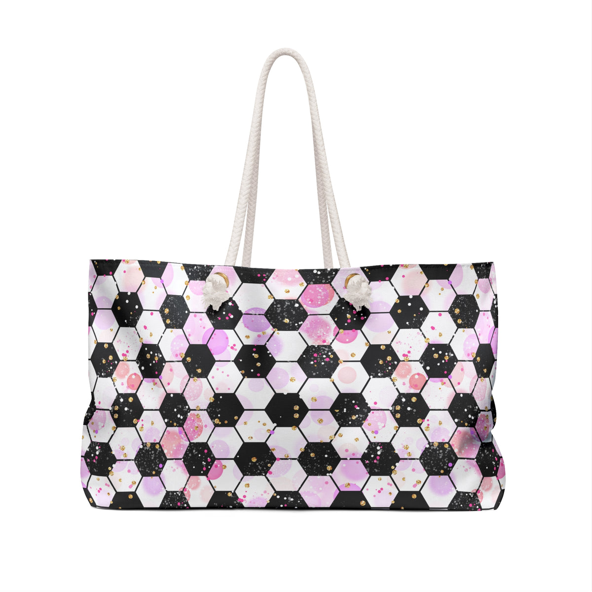 Pink Soccer Fever Weekender Bag