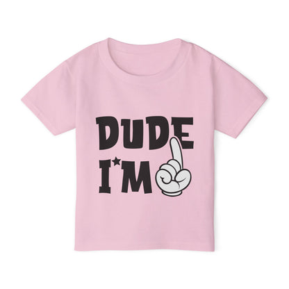 Dude I'm 1 Heavy Cotton™ Toddler T-shirt