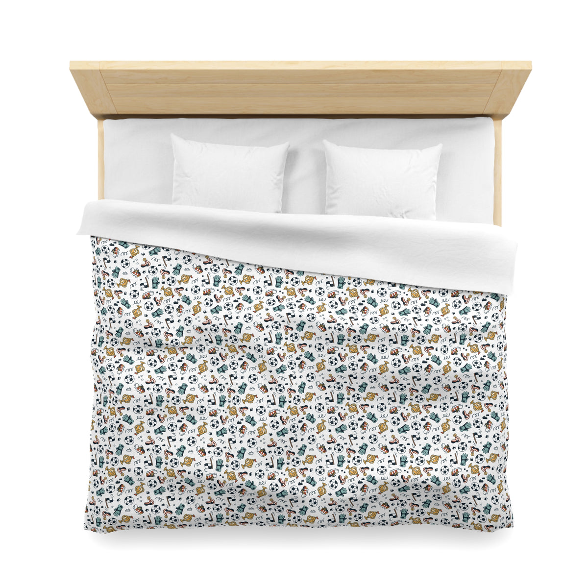 Little Soccer Legends Microfiber Duvet Cover