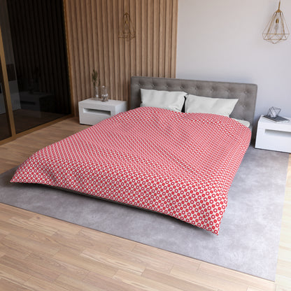 Scarlet Star Garden Microfiber Duvet Cover