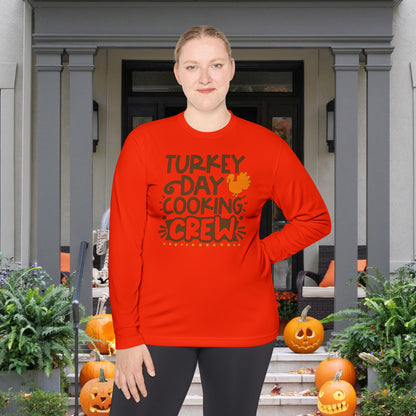 Turkey Day Cooking Crew Adult Long Sleeve Tee